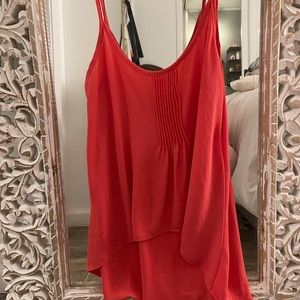 Orange high/low Blouse